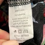 Peachy Girl Floral Black Pink Blue Red Ruffled Off Shoulder Croptop Size Large Photo 10