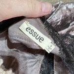 Essue Champagne Velvet Lace Slip Spaghetti Strap Mini Dress Size Small Photo 7