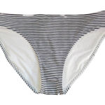 Aerie  Black and White Stripe Bikini Bottoms NWT Size Medium Full Coverage Bottom Photo 0