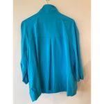 Chico's  Jacket Womens 3 US XL Blue Zenergy UPF Mock Collar 3/4 Balloon Sleeves Photo 1