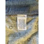 SO  Women's Wide Leg High Rise Button Fly Blue Jeans - Size 15/32 Distressed Photo 4