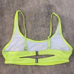 Neon Yellow Bathing Suit Top Size M Photo 2