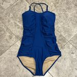 Cabana Life Blue Ruched One Piece Swimsuit Photo 1