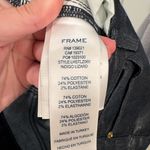 frame denim FRAME Le High Straight Indigo Lizard Coated Jeans Size 24 Photo 8