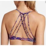 Athleta Aqualuxe print S strappy sporty bikini top Photo 1