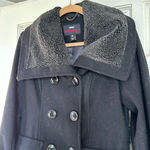 Miss Sixty  Overcoat Jacket Black Wool Womens S Photo 3