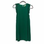 Sézane Paris Philippine Green Pleated Ruffle Mini Dress size 34 (2 US) XS Photo 2