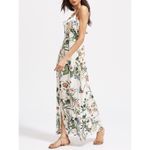 ✨HP✨White Botanical Print Front Ruffle Cami Dress✨ White Size M Photo 1