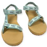 L.L.Bean New 10 Women's Maine Isle Four-Point Sandals, Sara Fitz Print Nylon Photo 1
