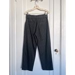 Aritzia Wilfred • Tie-Front Pant Jallade grey wool stripe belted cropped taper Photo 9