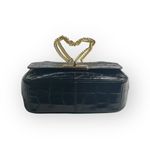 Coach  ❀ Cassidy Crocodile Turnlock Embossed Crossbody Bag Handbag ❀ Black Gold Photo 8