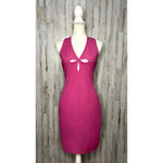 Pretty Little Thing NWT  Women's 14‎ Pink Triple Cut Out Halterneck Bodycon Dress Photo 5