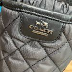 Coach  Samara Black Quilted Midi Snow Boots Nylon Leather Women’s Size 6 Photo 4