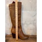 Coach Adair Tan Cognac Leather Wedge Knee High Riding Boots Womens Size 9.5B EUC Photo 5
