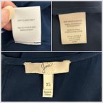 Joie  Silk Tie Dye Sleeveless Scoop Neck Isidora Romper XS Ivory Beige Navy FLAWS Photo 8