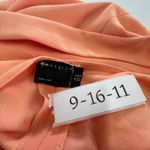 ASOS Dress Womens US 10 Orange Strapless Midi Ruched Asymmetric Formal Photo 4