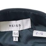 Reiss Teal Tamara Hi Rise Ruched Zipper Accent Skirt Women Size 4 | 2-16 Photo 3