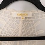 Rebellion  Cream Lace Overlay Kimono Coverup Photo 1