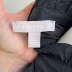 Chelsea28  Nordstrom Split Neck Rumpled Satin Dress LBD Small Photo 4