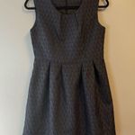 Our Style Dress Black & Blue Shimmery Mini Dress w/ Pleated Skirt Sz L GUC Size L Photo 1
