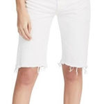 Ralph Lauren Polo Ralph‎ Lauren Cate Bermuda Shorts White Raw Hem NWT Size 29 Cotton Photo 0
