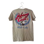Johnny Cash Tan Graphic T Shirt Women’s Size Small Short Sleeve Cotton Tee NEW Photo 1