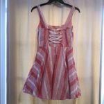 Bailey blue NWT Medium Red and White Sundress with lace underlay Photo 2