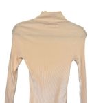 Free People Beach Ivory/Cream Around The Town Ribbed Dress, Sz M Photo 8