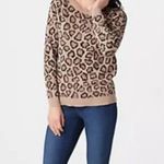 Rachel Hollis Ltd. Women's Pullover Leopard Sweater Top Brown Size XS Photo 1