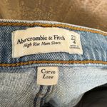Abercrombie & Fitch  High Rise Mom Shorts Distressed Curve Love 4/27 Photo 2