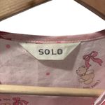 Solo Pink Pajama Set with Ruffle Trim Size M Photo 12