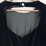 Boden Womens Velvet Dress US 4 Cut Out Shift Party Cocktail Glam Holiday LBD Black Photo 3