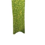 ZARA  Womens Pants Flared Jacquard Trouser Slit Ankle Retro‎ Lime Green Medium Photo 1