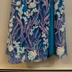 Ellie Wilde  Blue and Purple floral Prom Dress Photo 7