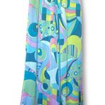 Show Me Your Mumu Irwin Pants XS Blue Pink Green Abstract Wide Leg Pants Photo 0