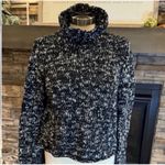 Eileen Fisher  Black and White Turtleneck Sweater Photo 1