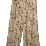 House of Harlow 1960 Pants Womens Size 6 Linen Rayon Beige High Rise Wide Leg Tan Photo 0
