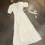 Reformation Weiss White Linen Wrap Dress Size Small Photo 9
