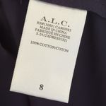 ALC Frank A.L.C. Alexandria Cotton Midi Dress Cap Sleeves Cutout Navy Size 8 Photo 13