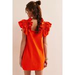 Free People FP Beach Josie Mini Dress in Tangerine Tango XL Photo 7