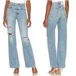 GRLFRND Brooklyn High Rise Loose Straight Jeans in Lost Palms - 28 Photo 2