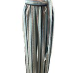 Lela Rose Stripped V Neck Bow Tie Belted Wide Leg Jumpsuit Size 2 Photo 15