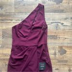 Lulus  Women’s So Flirty Burgundy One Shoulder Cutout Asymmetrical Dress Size XS Photo 1