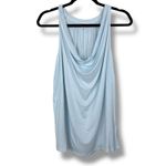 Michael Stars  NWOT Anthropologie Light Blue Draped Cowl Halter Tank Top Small Photo 1