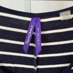 Seraphine Navy White Stripe Maxi Dress Tank Sleeveless Boat Neck Size US 2 Blue Photo 3