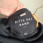 Bitte Kai Rand Gray Black Velvet Geometric Tunic Cowl Neck Sz 38 Lagenlook Art Photo 10