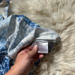 Reformation Lyle 100% Linen Blue Tie Dye Top Photo 4