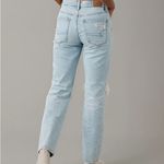 American Eagle Stretch Super high waisted ripped ankle straight jeans skylight 6 Photo 2