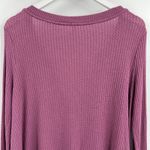 Free People  Olivia Henley Tunic Top Oversized Waffle Knit V-Neck‎ Size Small Photo 6