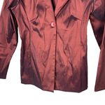 Vintage Dawn Joy Fashions metallic maroon blazer‎ Size 4 Photo 2